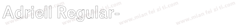 Adriell Regular字体转换